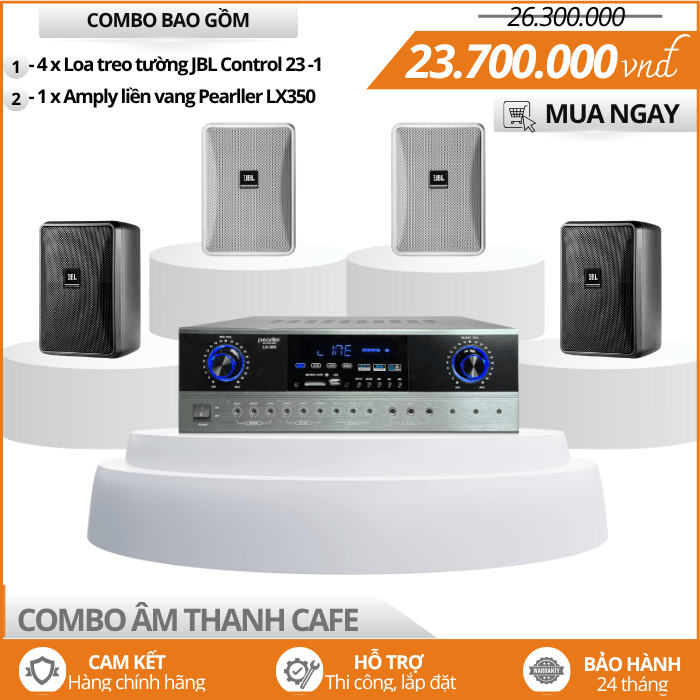 Bộ Loa Cho Quán Cafe JBL Control 23-1 Nhỏ Gọn