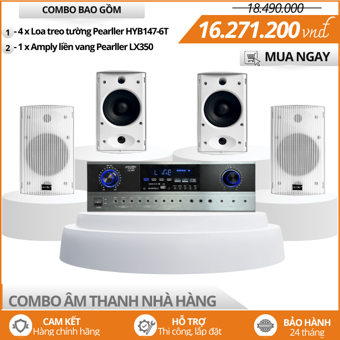 he thong loa treo tuong cho nha hang