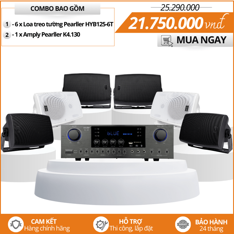 Bộ Loa Nghe Nhạc Hay Pearller HYB125-6T