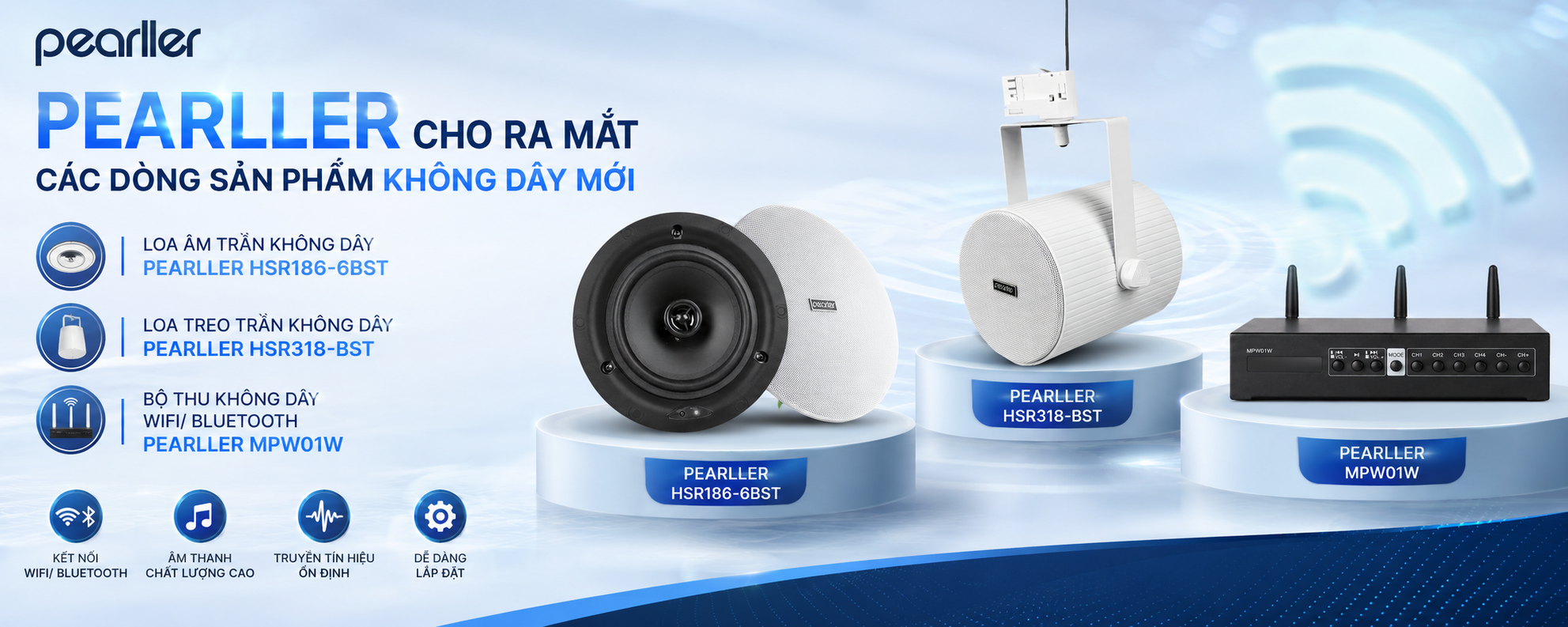 pearller ra mắt sản phẩm không dây