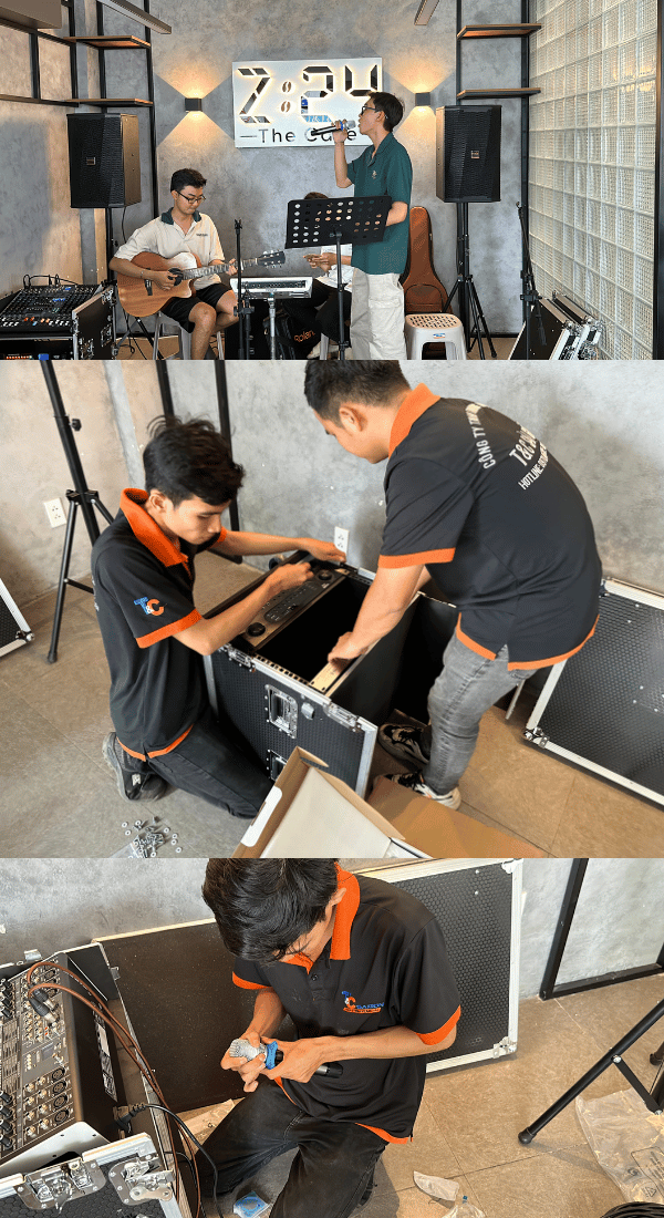 he thong am thanh acoustic quan cafe